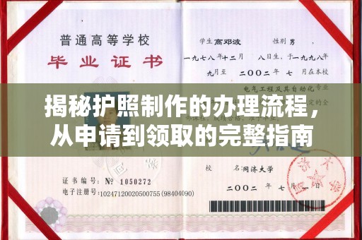 三峡揭秘护照制作的办理流程，从申请到领取的完整指南